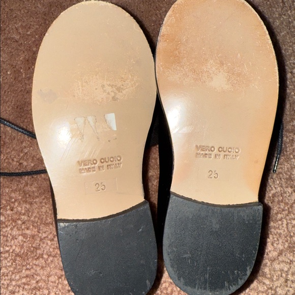 Vero Cuoio Black Kids Dress Shoes - Picture 3 of 4